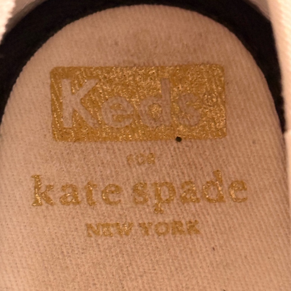 Women's Keds Kate Spade Shoes, 9.5, Black & White - Picture 11 of 11